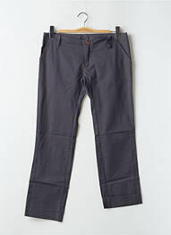 Pantalon droit stretch taille basse gris SPIRIT OF GANG femme