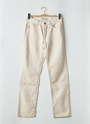 Pantalon droit taille haute taille haute beige TEDDY SMITH femme