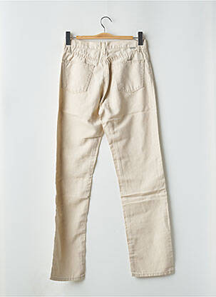 Pantalon droit taille haute taille haute beige TEDDY SMITH femme
