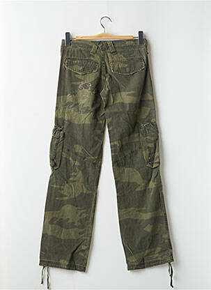 Pantalon cargo coupe droite taille basse vert TEDDY SMITH femme