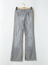 Jean coupe flare taille basse taille basse bleu TEDDY SMITH femme