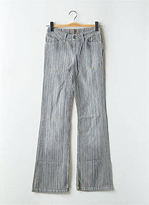 Jean coupe flare taille basse taille basse bleu TEDDY SMITH femme