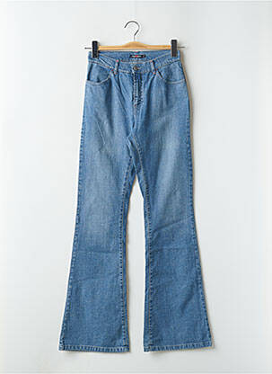 Jean coupe flare stretch taille haute bleu TEDDY SMITH femme