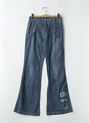 Jean coupe flare taille haute taille haute bleu TEDDY SMITH femme