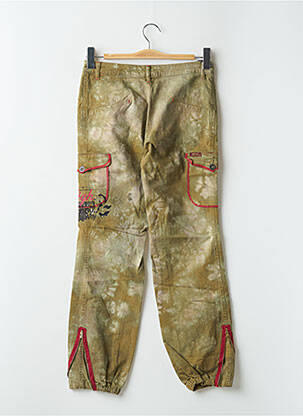 Pantalon droit stretch taille normale vert TEDDY SMITH femme