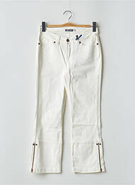 Jeans bootcut taille normale taille normale blanc TEDDY SMITH femme