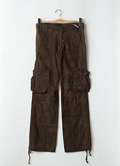 Pantalon cargo marron TEDDY SMITH pour femme seconde vue