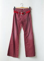 Pantalon flare rouge TEDDY SMITH pour femme seconde vue