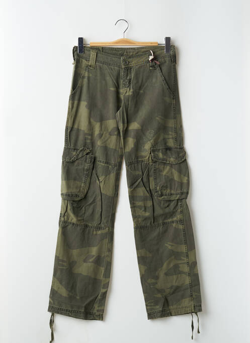 Pantalon cargo vert TEDDY SMITH pour femme