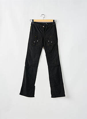 Pantalon cargo poches taille basse noir SCHOOL RAG femme