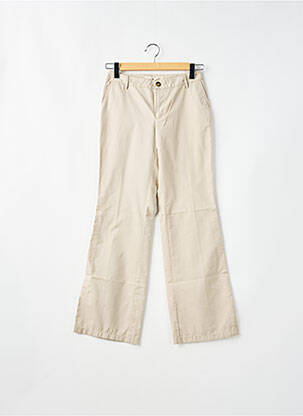 Pantalon chino taille basse taille basse beige SCHOOL RAG femme