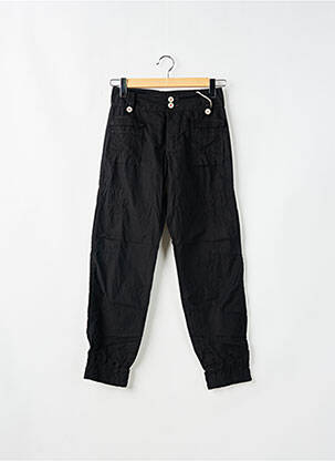 Pantalon cargo poches taille basse noir SCHOOL RAG femme