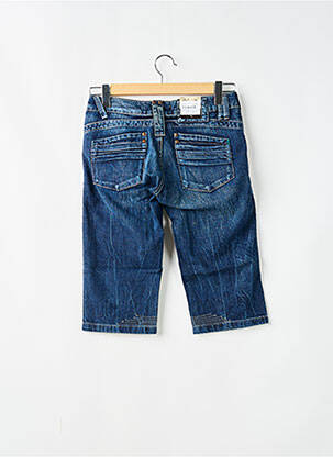 Corsaire tissage denim taille basse bleu SCHOOL RAG femme