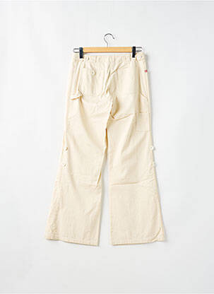 Pantalon droit tissage popeline taille basse beige SESSUN femme