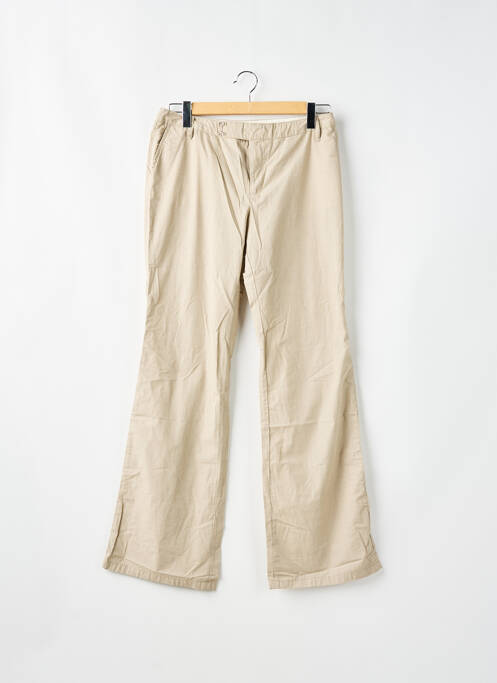 Pantalon chino taille basse taille basse beige SCHOOL RAG femme