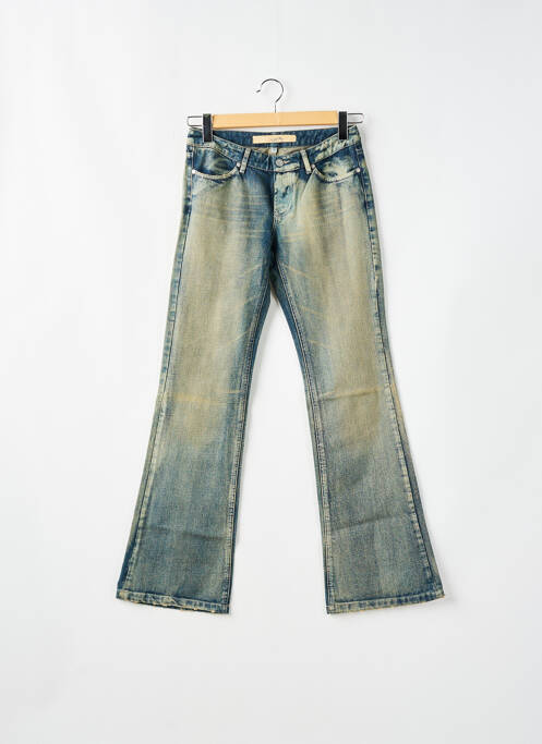 Jean coupe flare taille basse taille basse bleu SCHOOL RAG femme