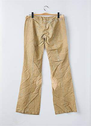 Pantalon flare taille basse taille basse beige PHARD femme