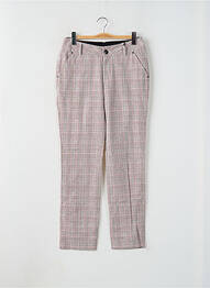 Pantalon slim tissage popeline taille normale rose RWD femme
