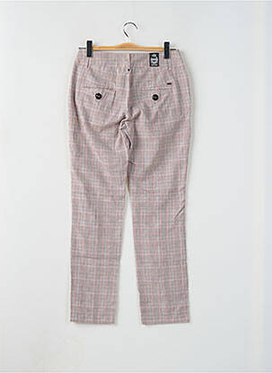 Pantalon slim tissage popeline taille normale rose RWD femme