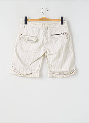 Bermuda coupe droite taille basse blanc RWD femme