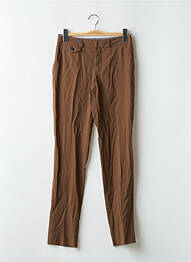 Pantalon droit stretch taille normale marron LEON & HARPER femme