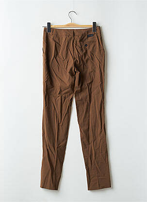 Pantalon droit stretch taille normale marron LEON & HARPER femme