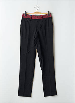 Pantalon droit stretch taille normale noir LEON & HARPER femme