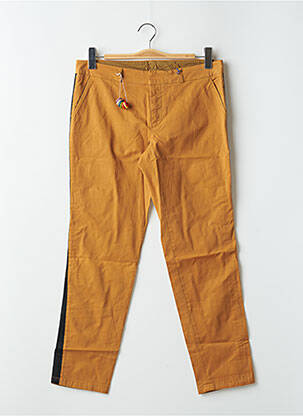 Pantalon 7/8 stretch taille normale marron LEON & HARPER femme