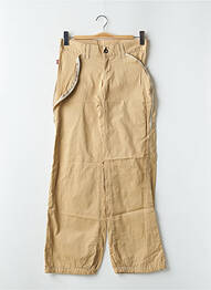 Pantalon large tissage popeline taille basse beige LEVIS femme