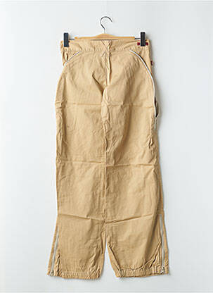 Pantalon large tissage popeline taille basse beige LEVIS femme
