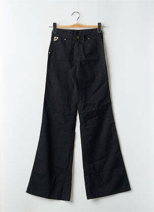 Pantalon flare taille normale taille normale noir LOIS femme