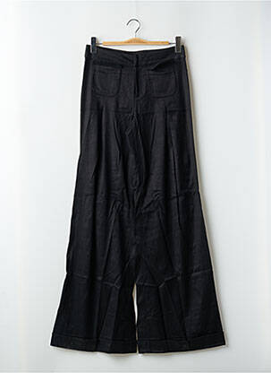Pantalon large fermeture zippée sous rabat avec crochet taille normale noir MISS SIXTY femme