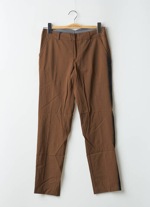 Pantalon droit marron LEON & HARPER pour femme