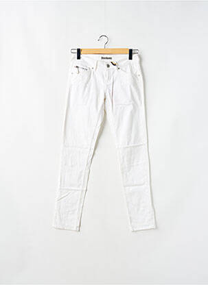Pantalon slim taille basse taille basse blanc DDP femme
