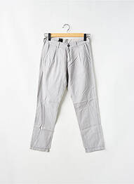 Pantalon chino tissage popeline taille normale gris DR DENIM femme