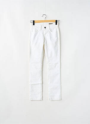 Jeans coupe droite taille basse taille basse blanc FORNARINA femme