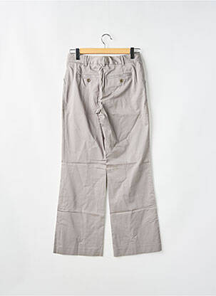 Pantalon large fermeture zippée sous rabat avec crochet taille normale gris GERARD DAREL femme