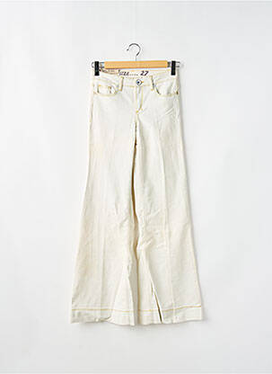 Jean coupe flare taille normale taille normale blanc GUESS femme