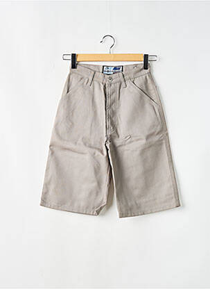 Bermuda taille haute taille haute gris HOMEBOY femme