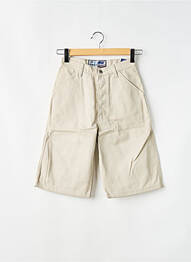 Bermuda taille haute taille haute beige HOMEBOY femme