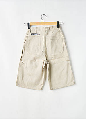 Bermuda taille haute taille haute beige HOMEBOY femme