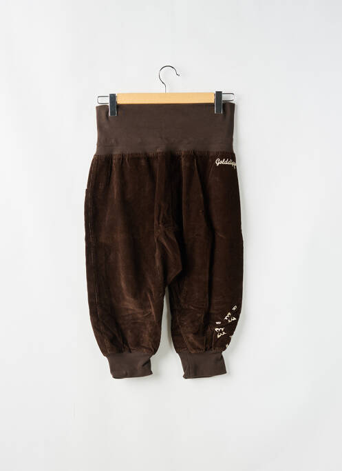 Pantacourt marron GOLDDIGGA pour femme