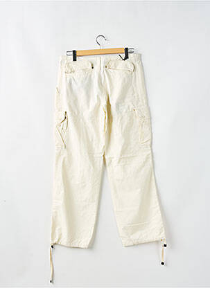 Pantalon cargo tissage popeline taille basse blanc AEM'KEI femme