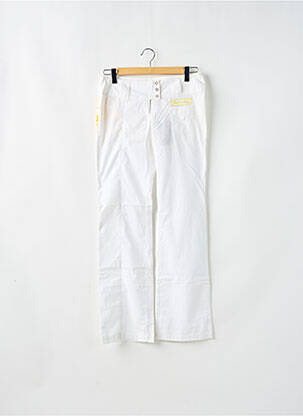 Pantalon flare taille basse taille basse blanc BE YOU K femme