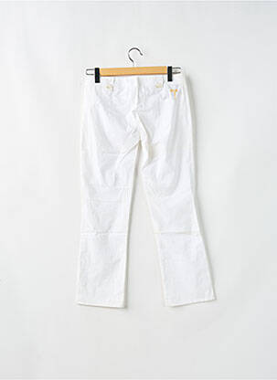 Pantalon slim taille basse taille basse blanc BE YOU K femme