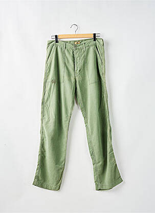 Pantalon droit poches taille basse vert CIMARRON femme