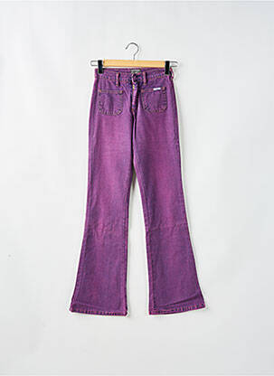 Jean coupe flare taille basse taille basse violet CIMARRON femme