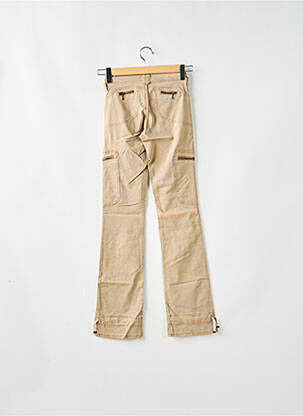 Pantalon cargo coupe droite taille basse beige CIMARRON femme