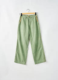 Pantalon droit poches taille basse vert CIMARRON femme