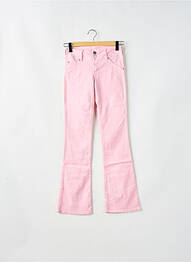 Pantalon flare stretch taille basse rose CIMARRON femme